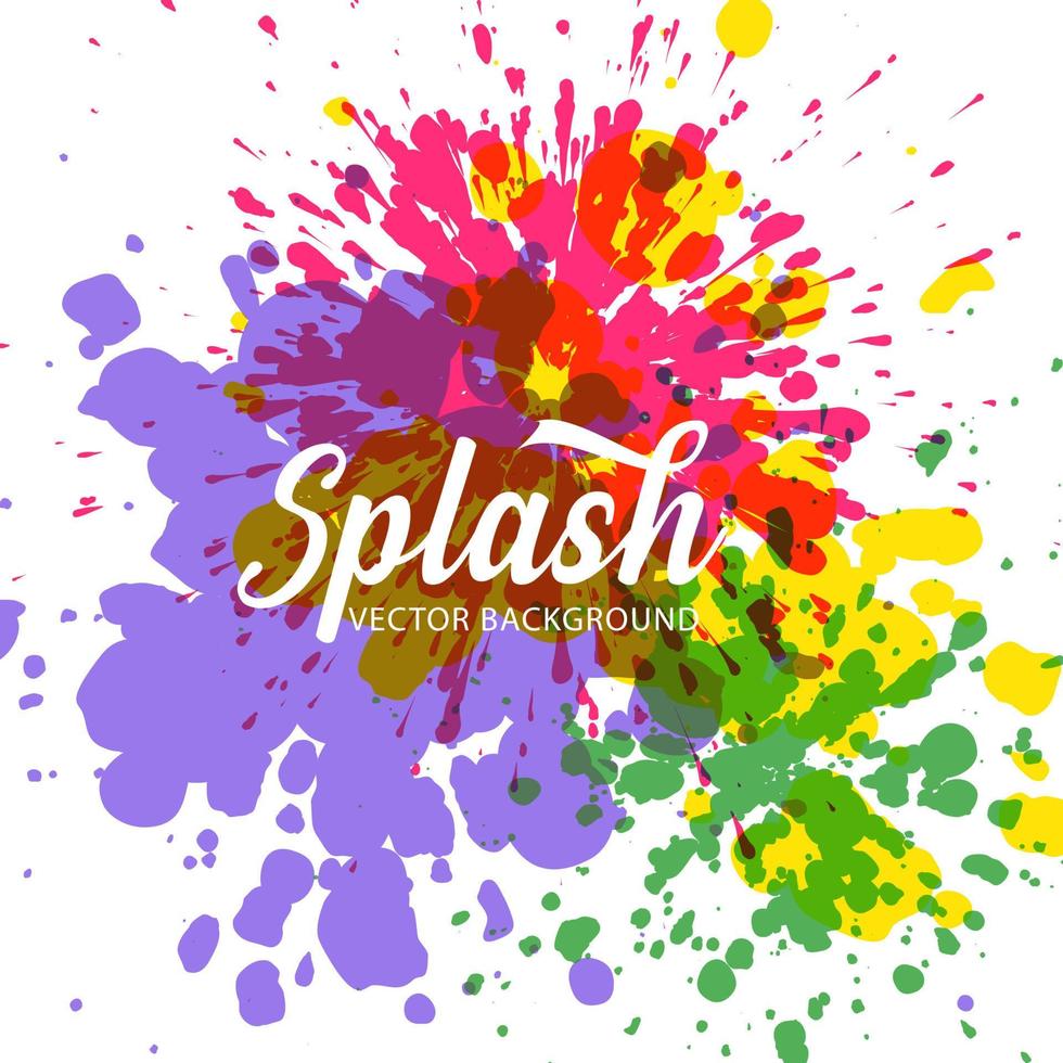 Elegant colorful splash watercolor background. Vector. vector