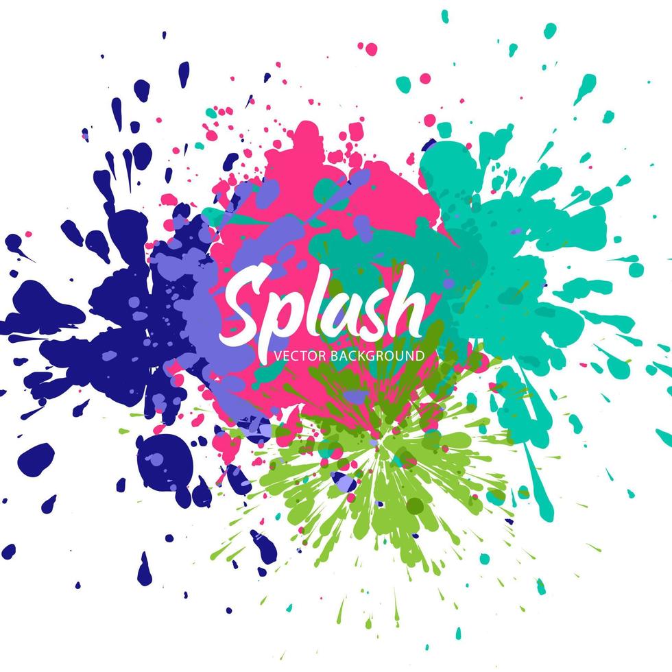 Elegant colorful splash watercolor background. Vector. vector