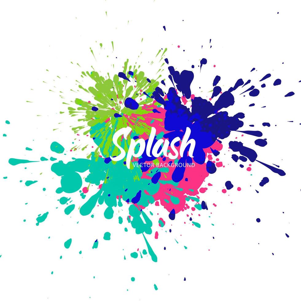 Elegant colorful splash watercolor background. Vector. vector