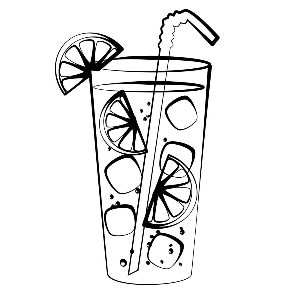 Summer drink icon. vector
