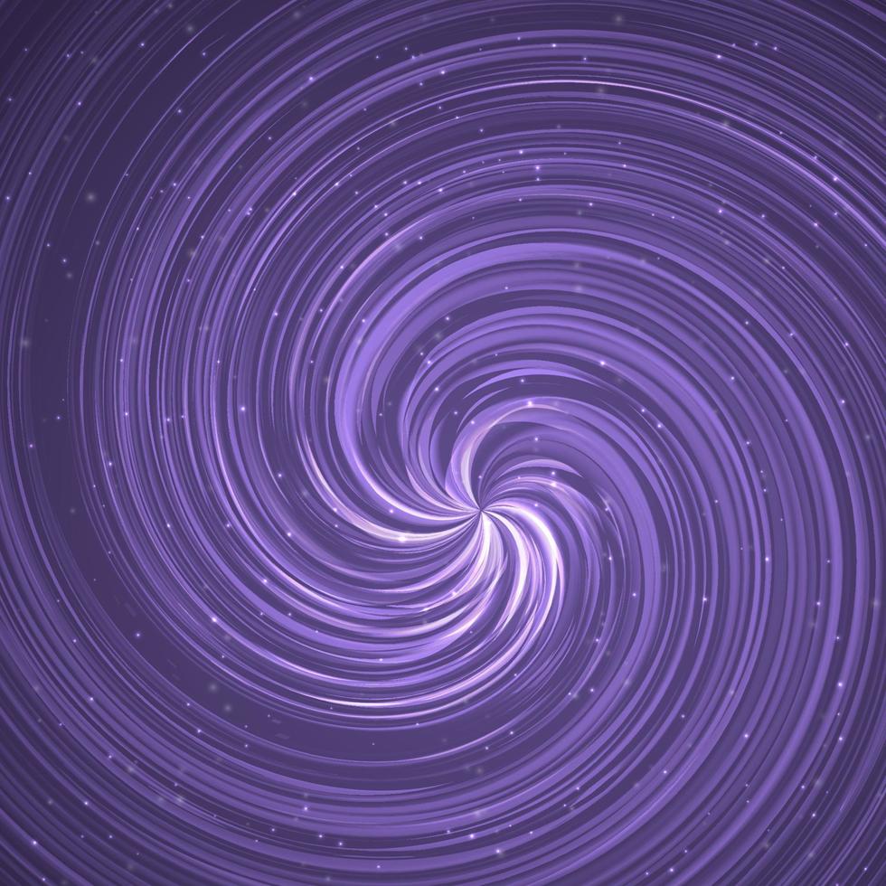 Ultra violet spiral abstract background. Cosmic vector illustration. Easy to edit design template.