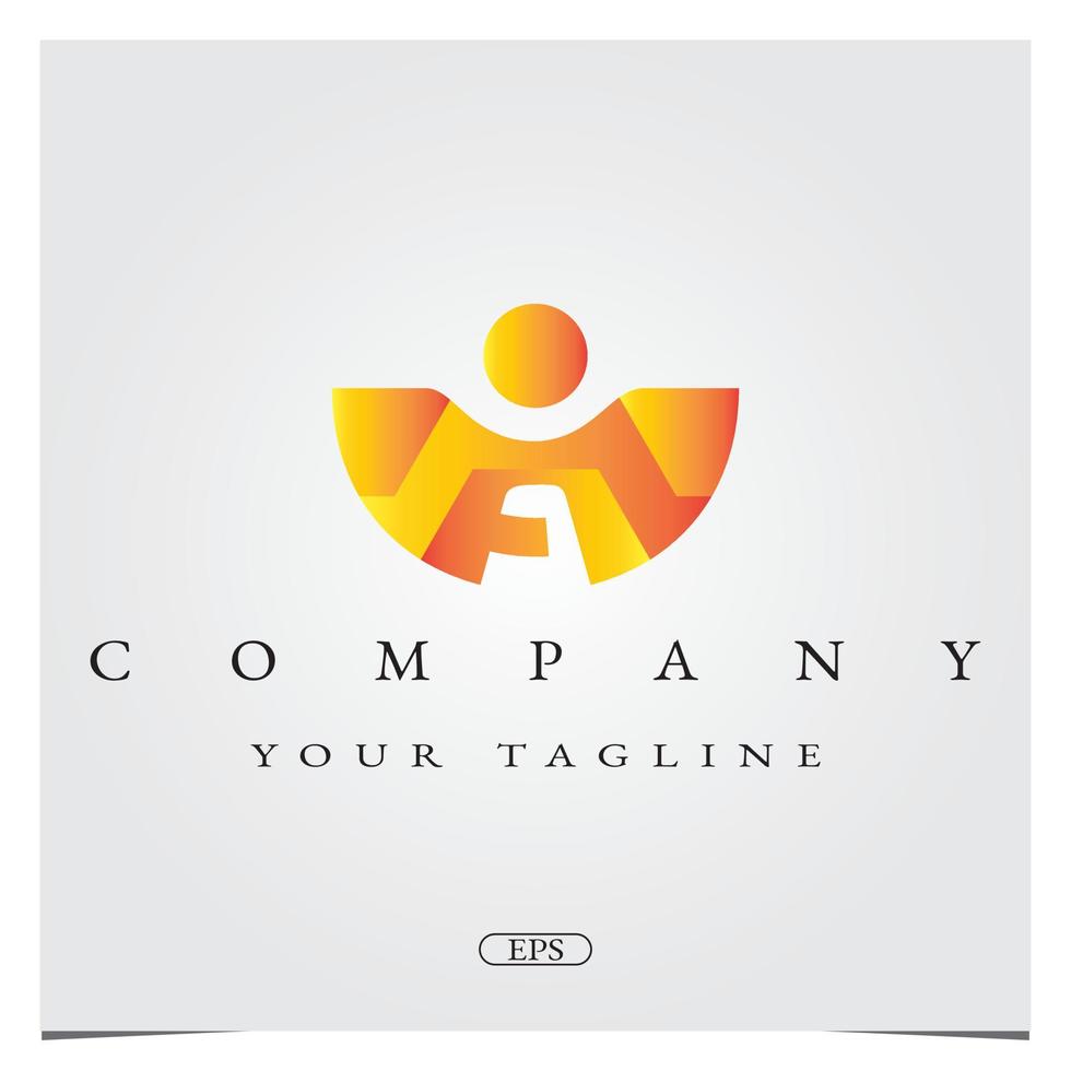 Letter A gradient Logo design logo premium elegant template vector eps 10