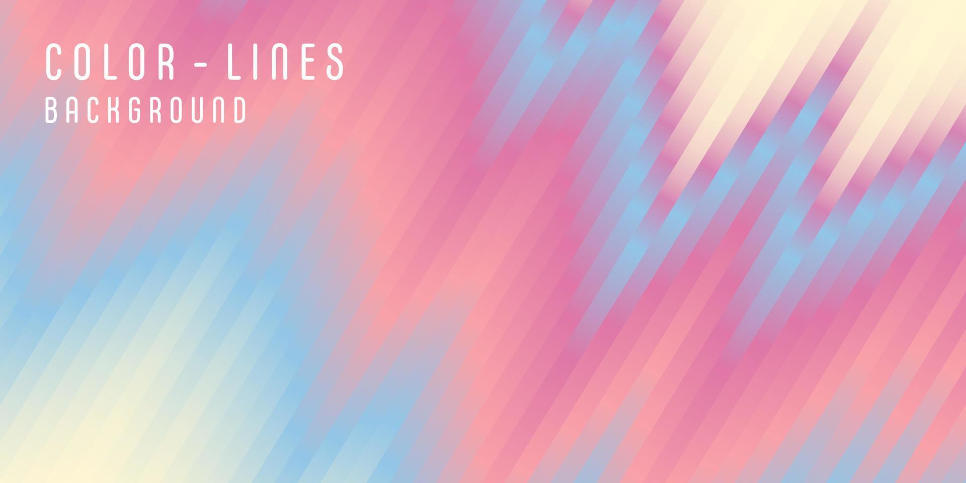 Abstract gradient line pattern background. Design of pastel color template. Illustration vector