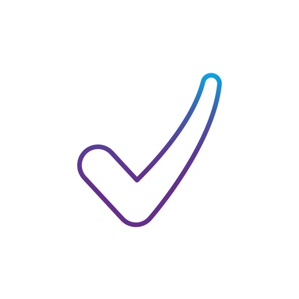 Check mark logo icon sign symbol design vector