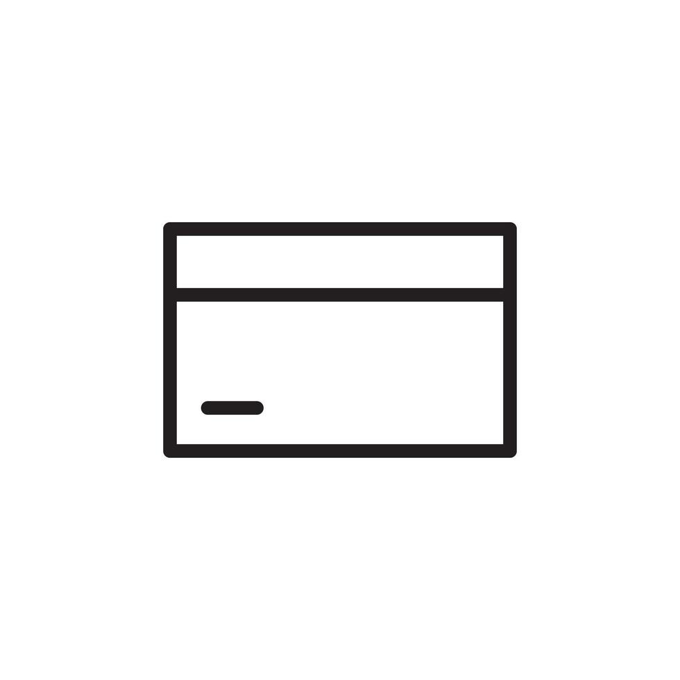 tarjeta de crédito icono signo símbolo logo vector