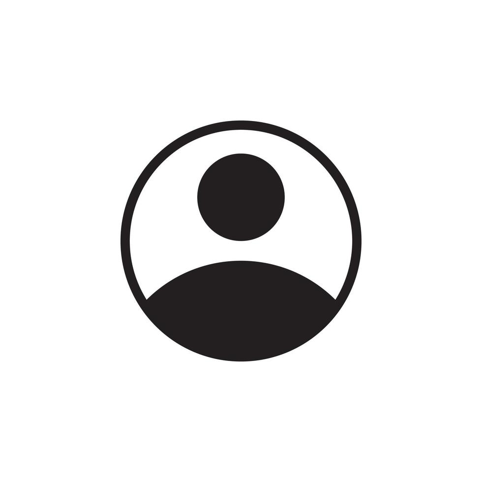 Account icon sign symbol logo design vector