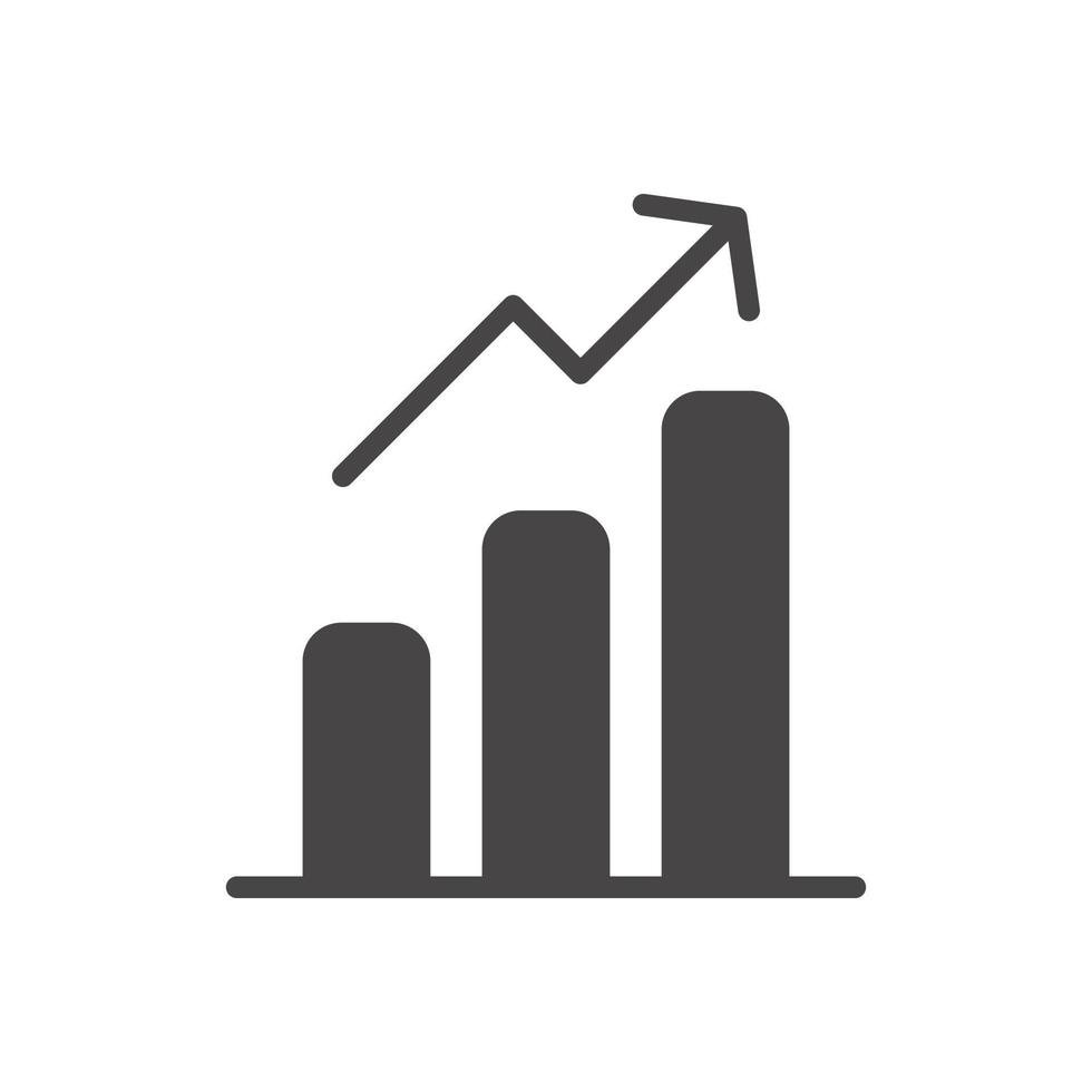 Swoosh Bar Chart Icons stock vector. Illustration of symbol - 30344051