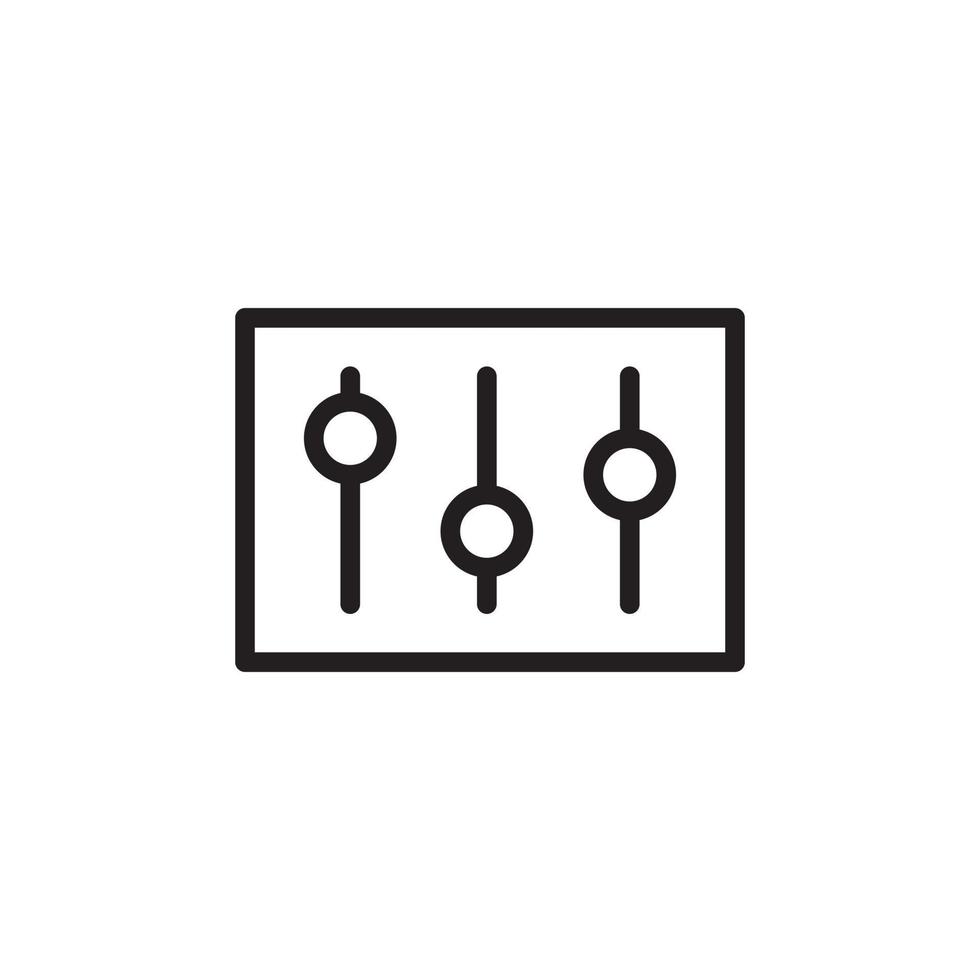 diseño de símbolo de signo de icono de logotipo de control vector