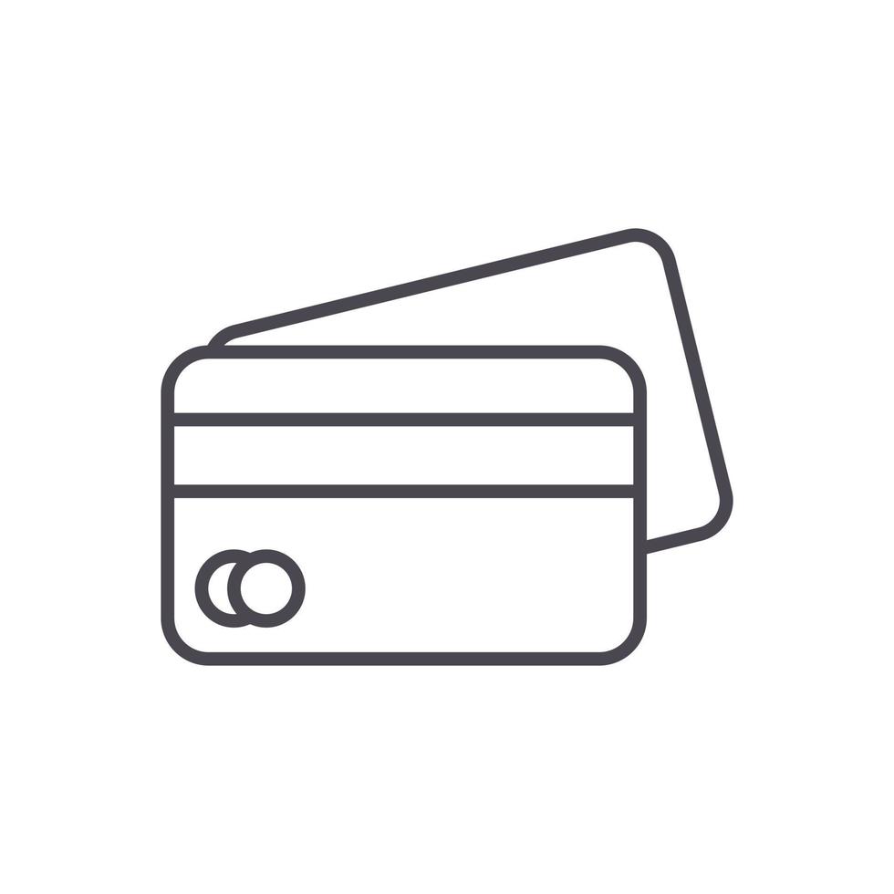vector de logotipo de símbolo de signo de icono de tarjeta de crédito