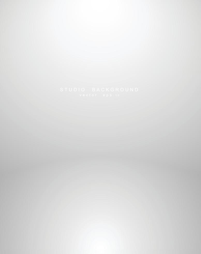 Empty white grey gradient studio room background. backdrop light interior with copyspace for your creative project, Vector illustration EPS 10