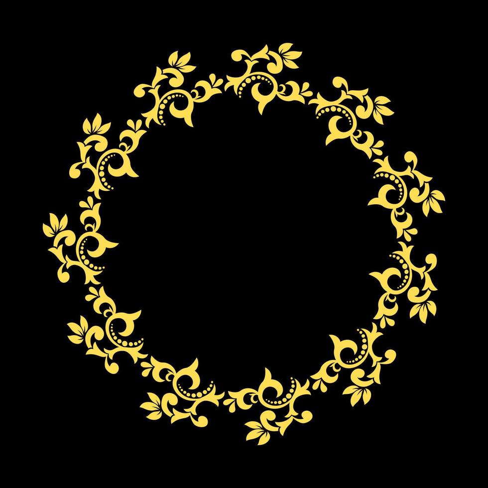 Floral frame with decorative elementsr. Vector illustration.