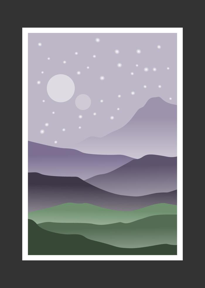 abstract mountain painting, Abstract background, Premium Vector