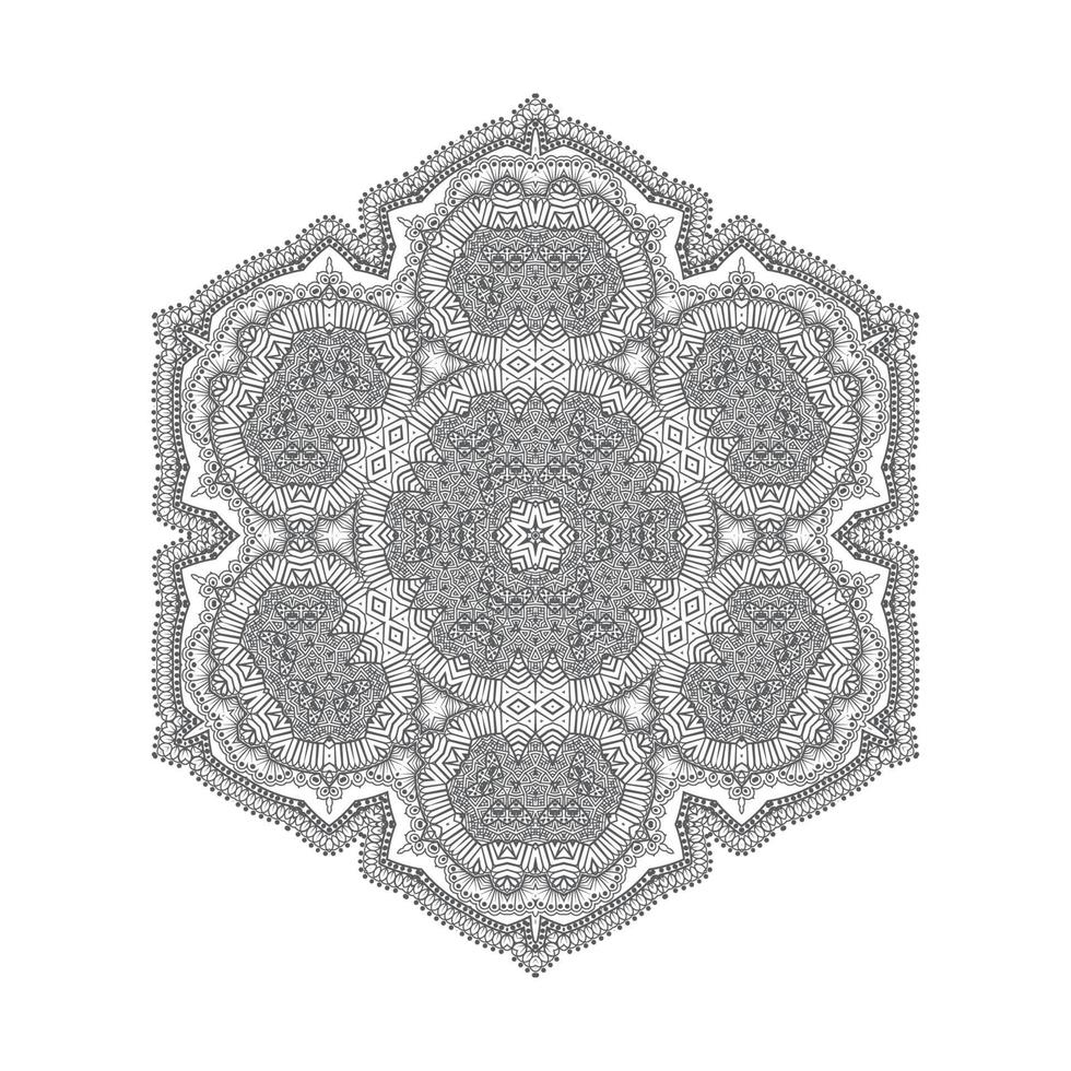 vector de mandala para un hermoso diseño