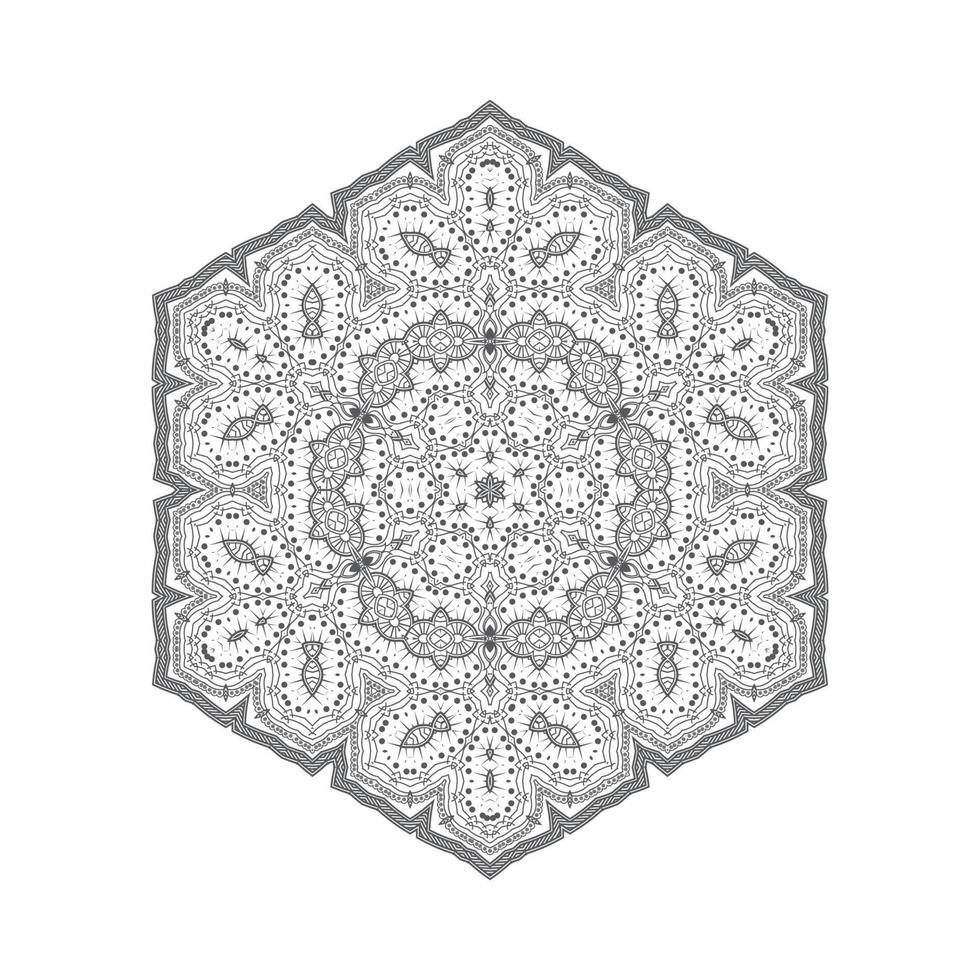 hermoso vector de mandala para el diseño