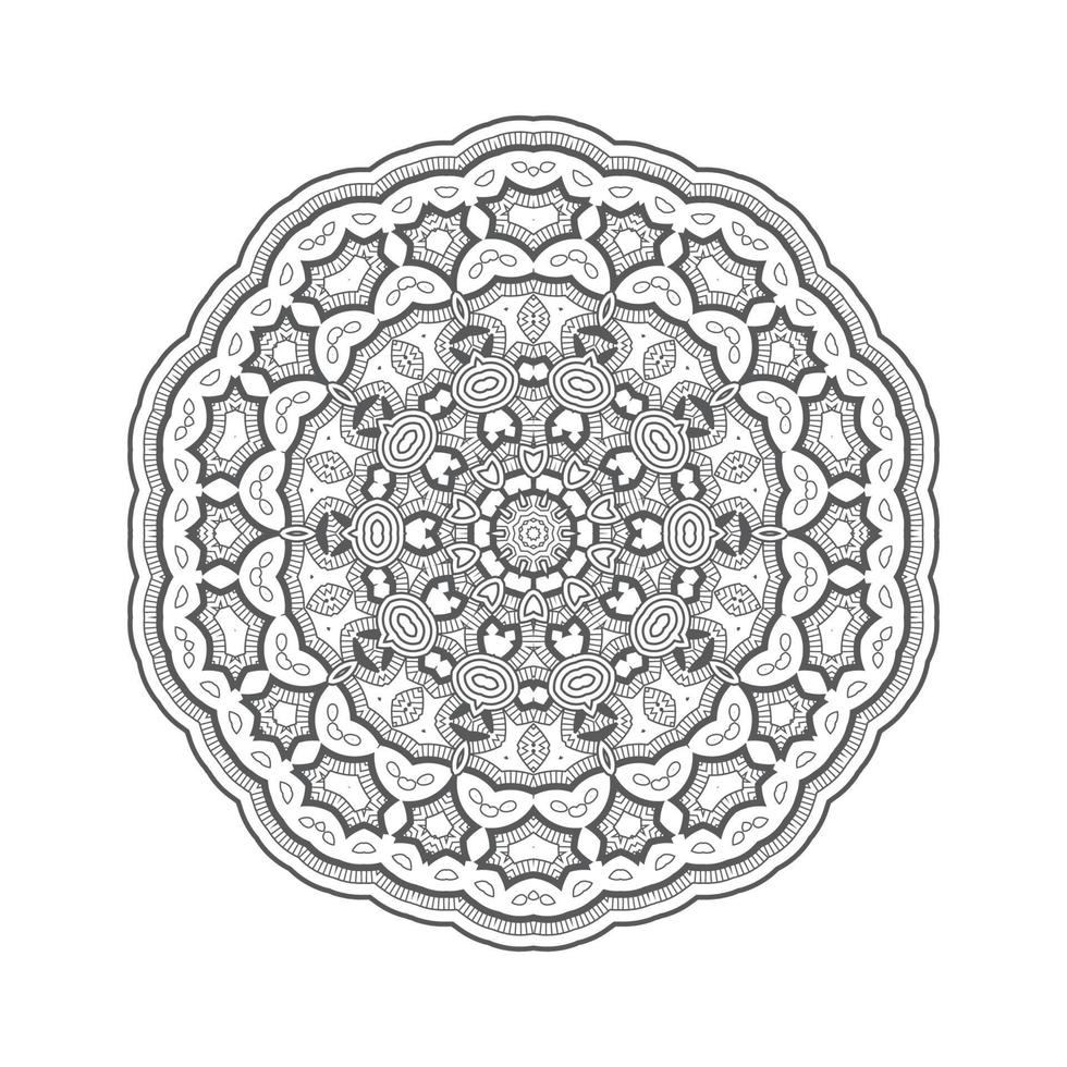 beautiful line art mandala vector