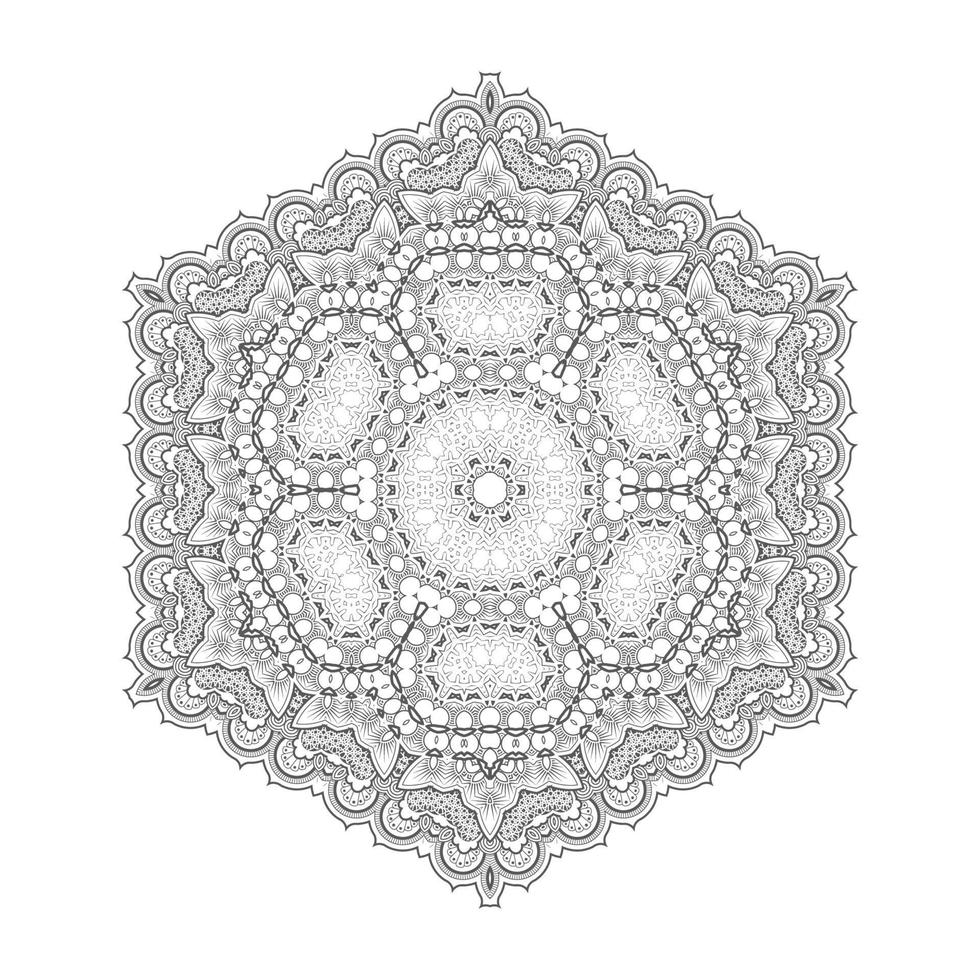 vector de mandala para un hermoso diseño