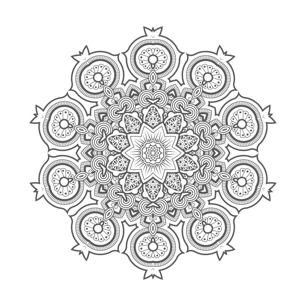 hermoso vector de mandala para el diseño