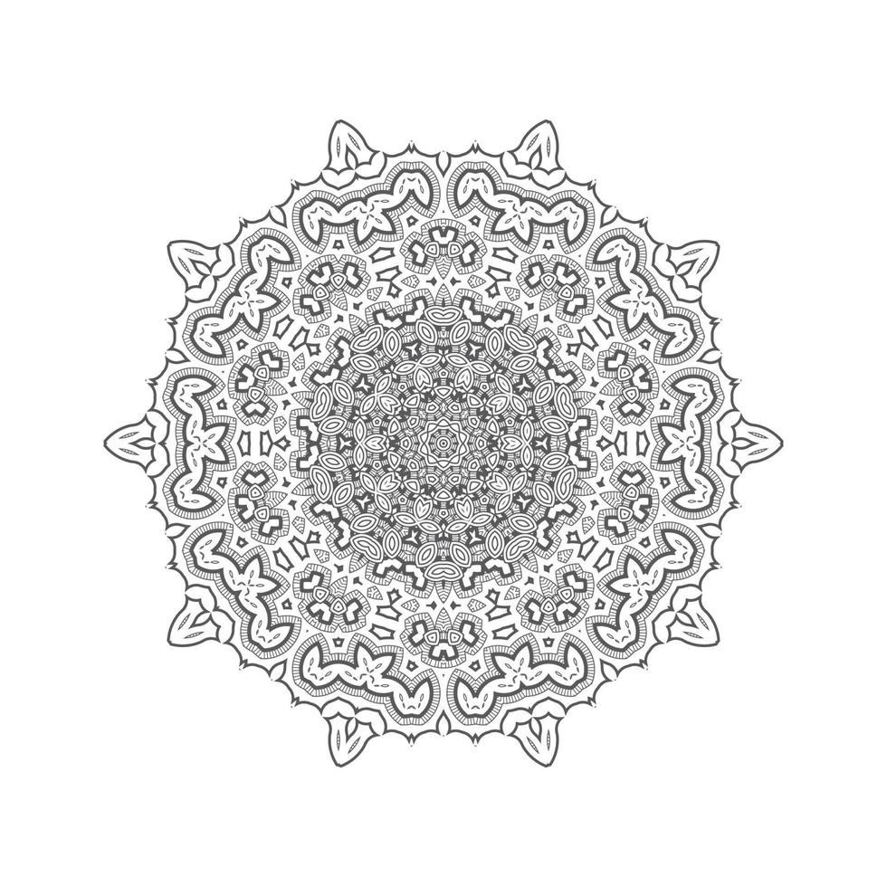 hermoso vector de mandala para el diseño