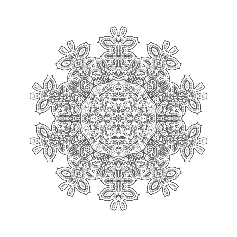 vector de mandala para un hermoso diseño