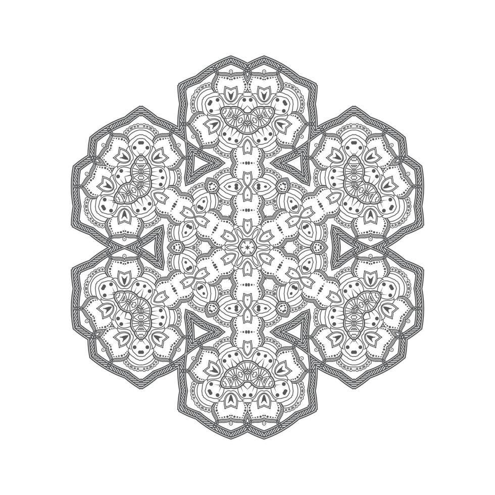 vector de mandala para un hermoso diseño