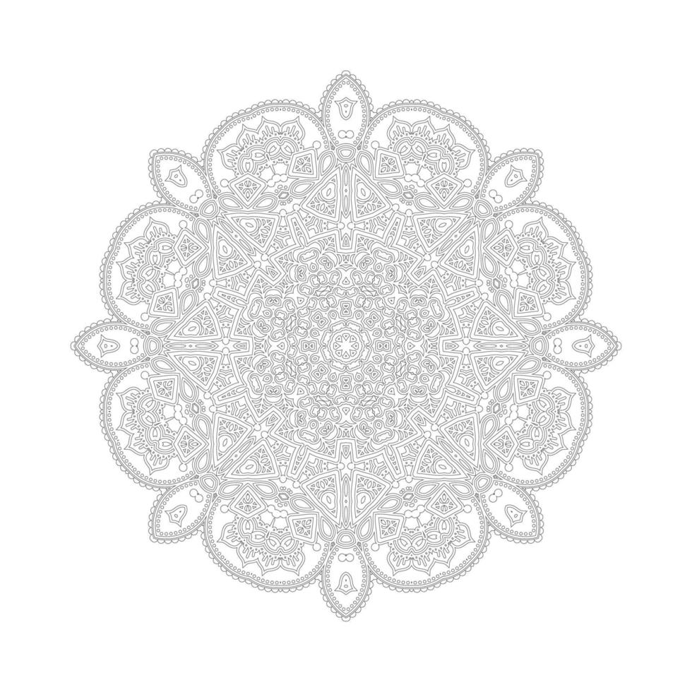 elegant line art mandala vector for design