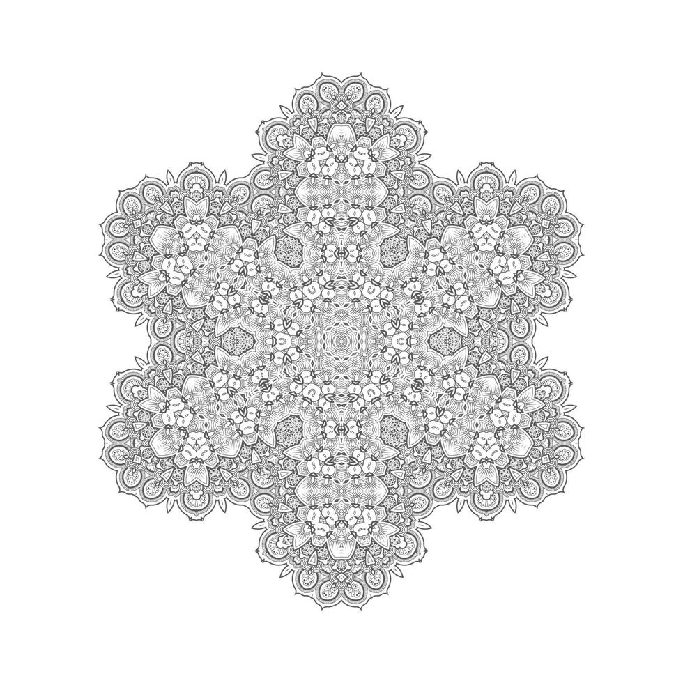 vector de mandala para un hermoso diseño