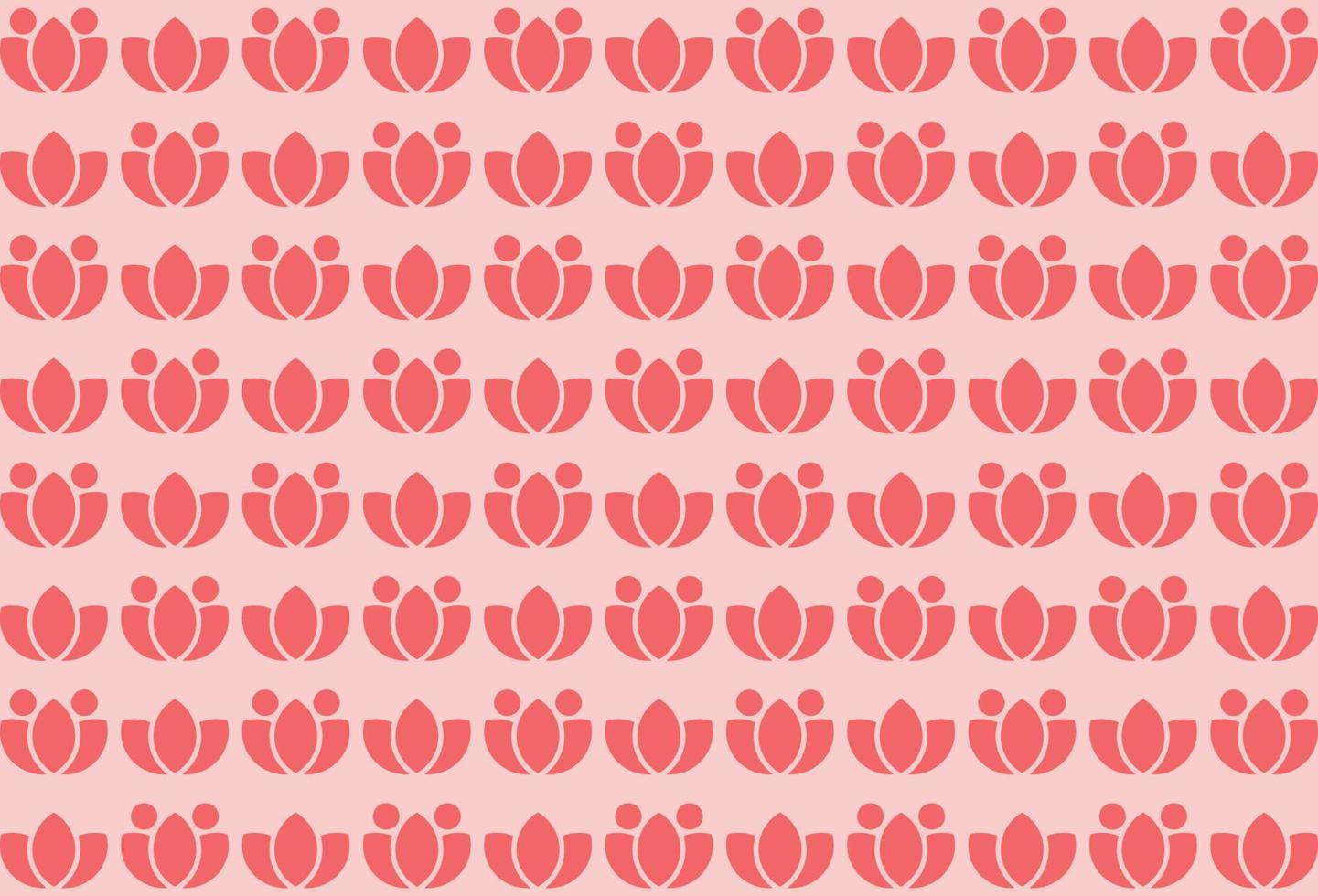 Creative pink flower seamless pattern vector