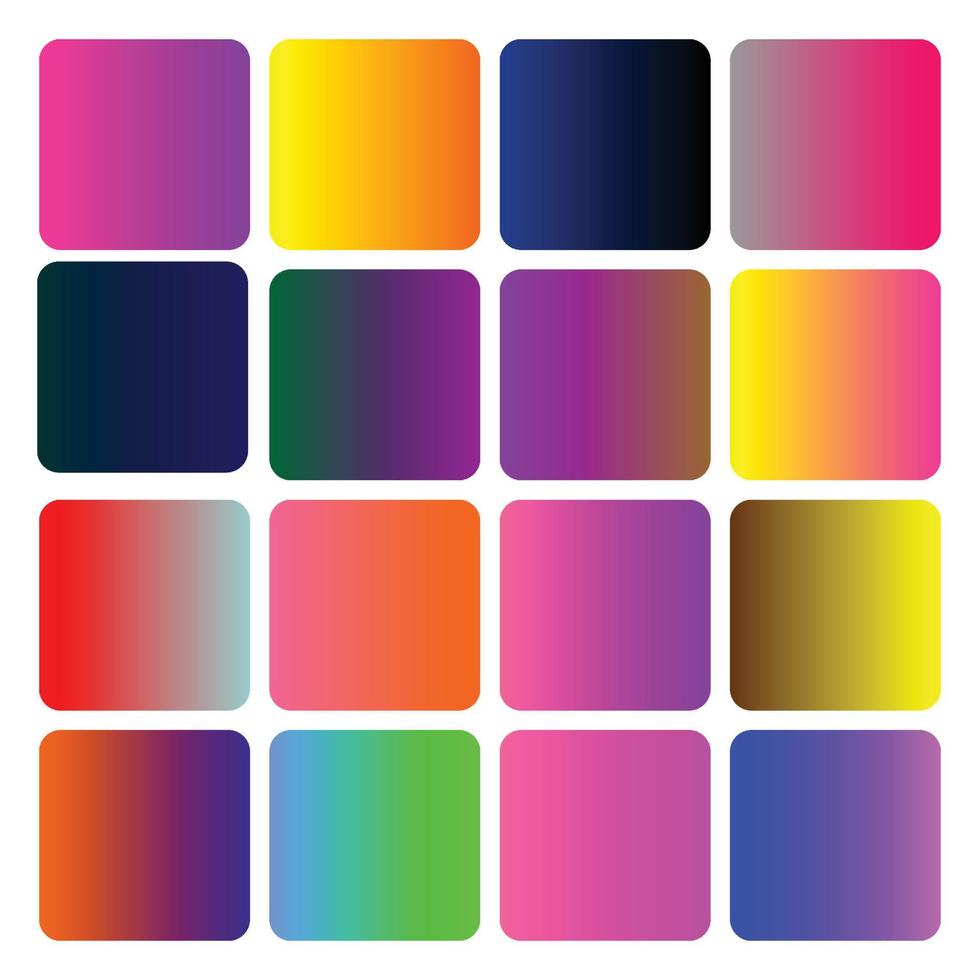 Set of vibrant gradients vector