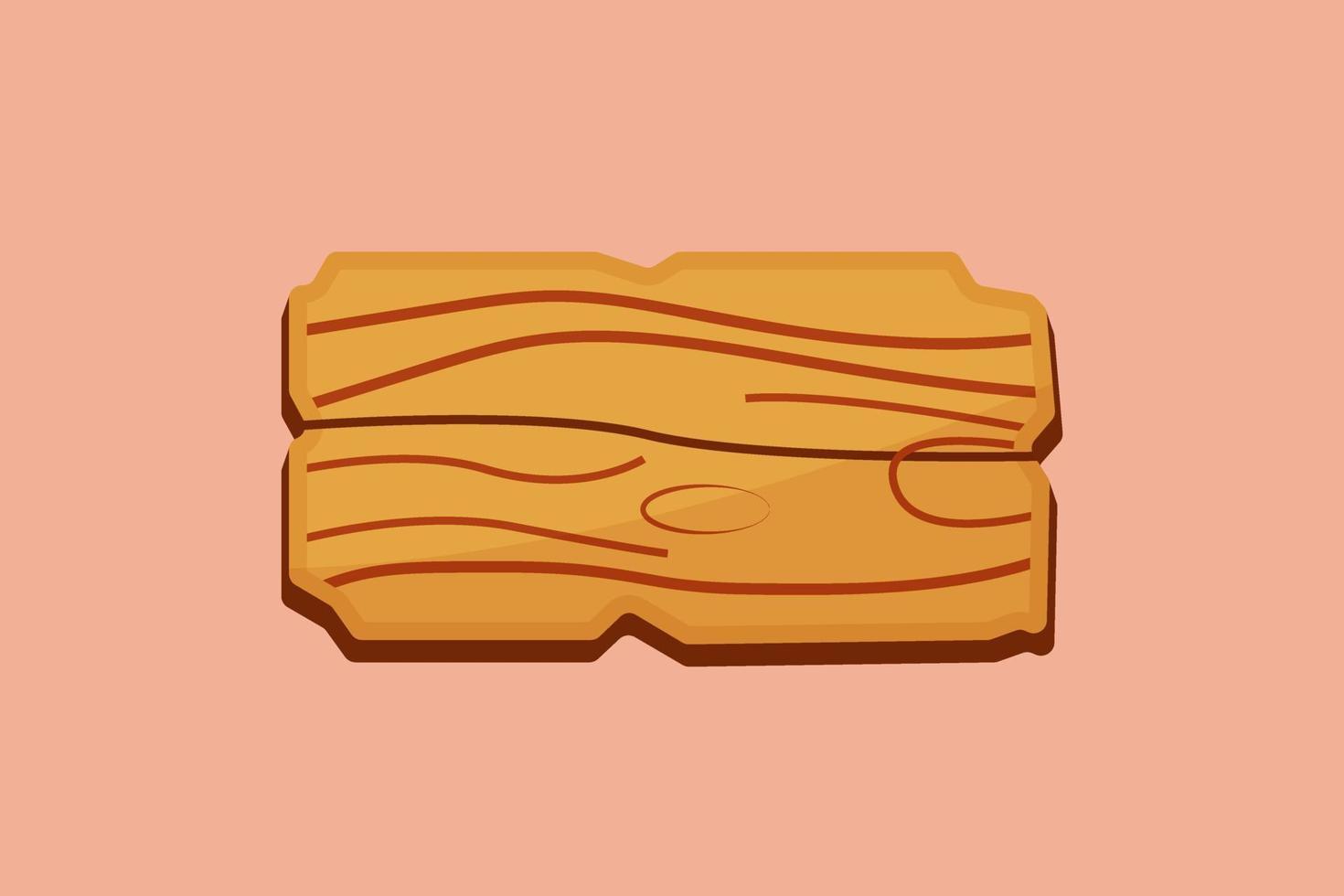 wooden board vector illustration