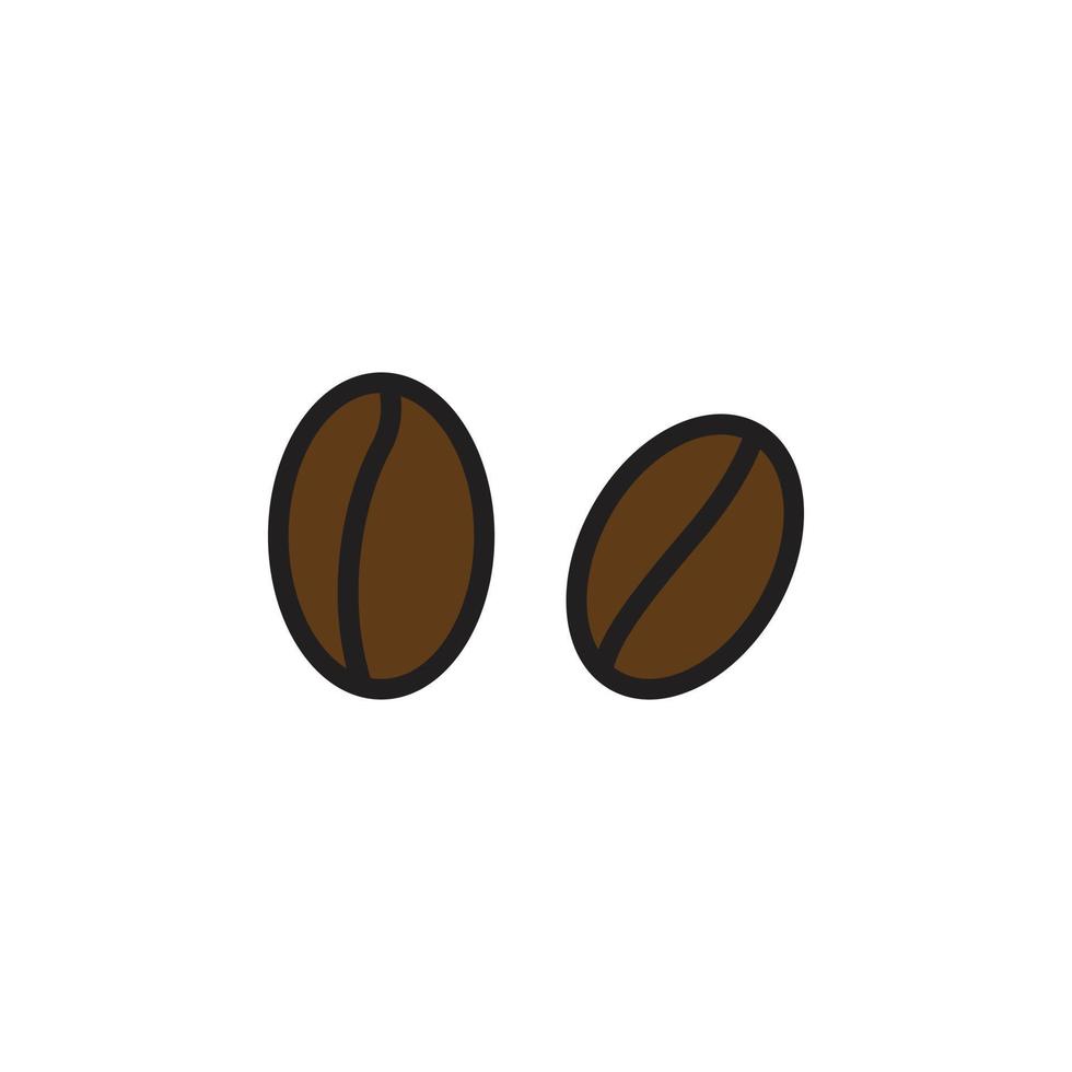 icono de café en grano para sitio web, símbolo de presentación vector