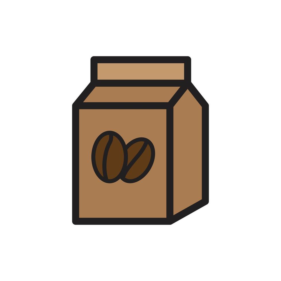 coffee beans pack icon for website, presentation symbol vector