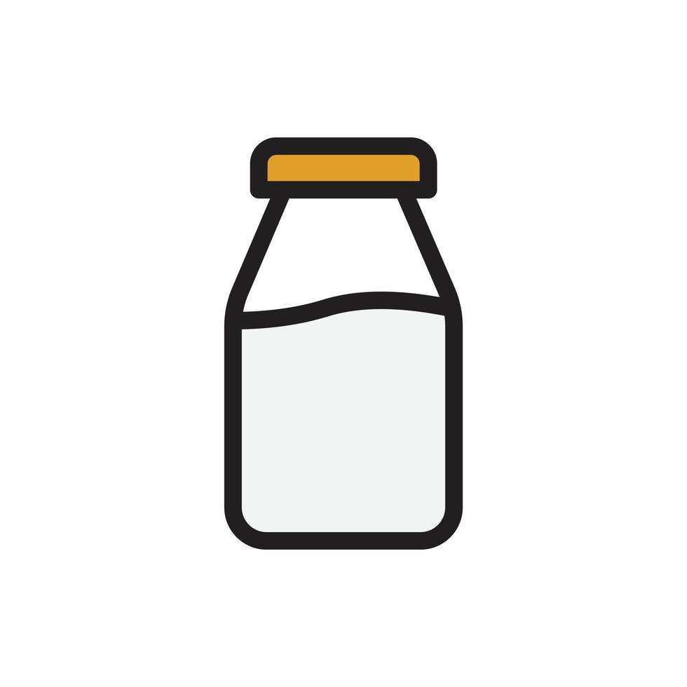 botella de leche, icono de café para sitio web, símbolo de presentación vector