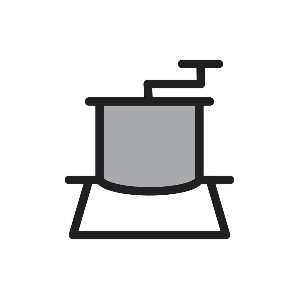 grinder icon for website, presentation symbol vector