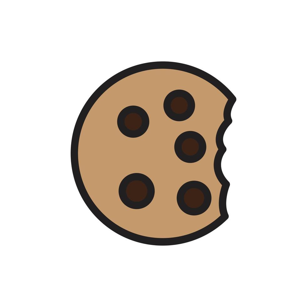 icono de cookies para sitio web, símbolo de presentación vector