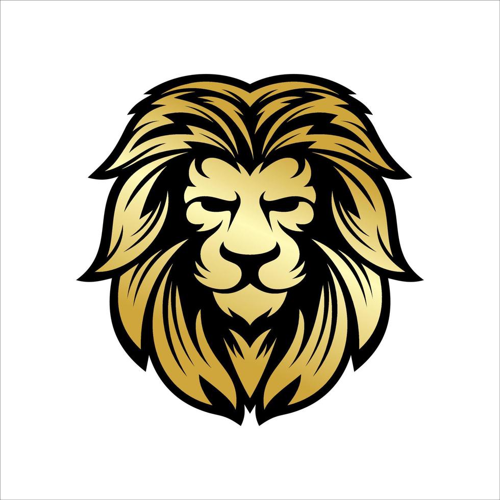 Lion Head Logo Design Template Vector illustration