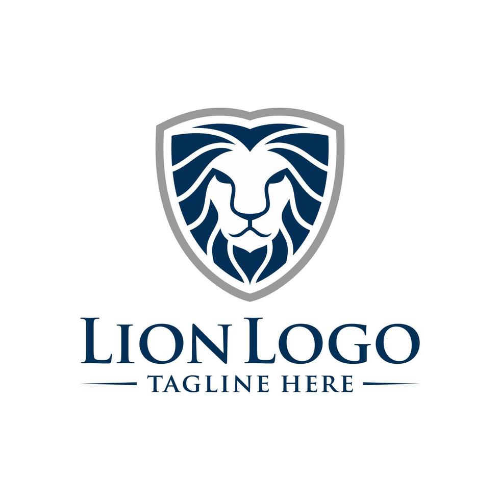 Lion Head Logo Design Template Vector illustration