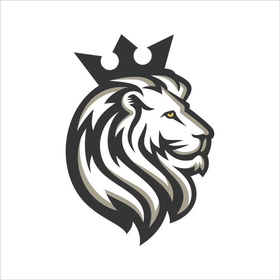 ilustración de plantilla de vector de diseño de logotipo de león