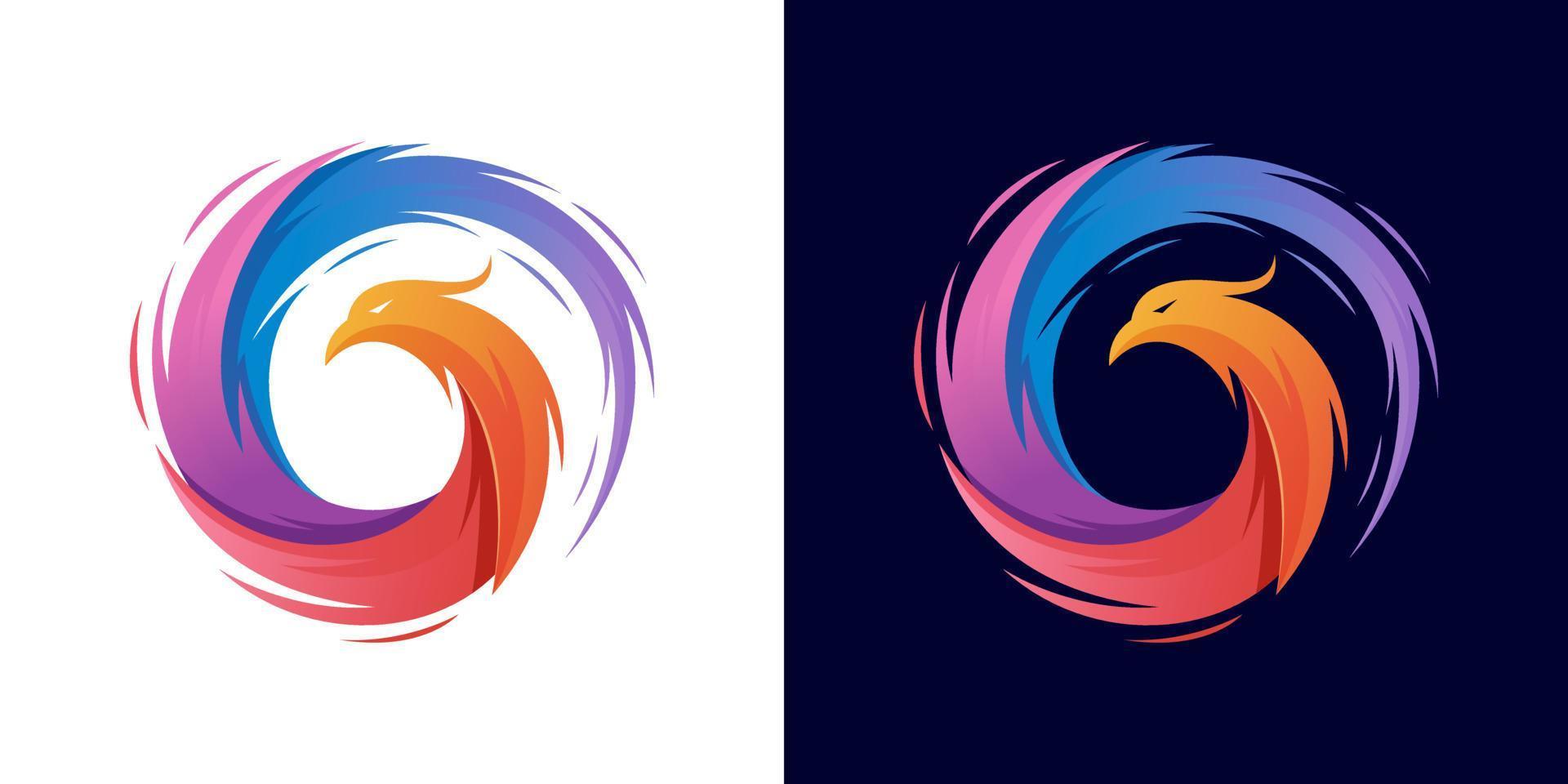 plantilla de vector de ilustración de diseños de logotipo de phoenix