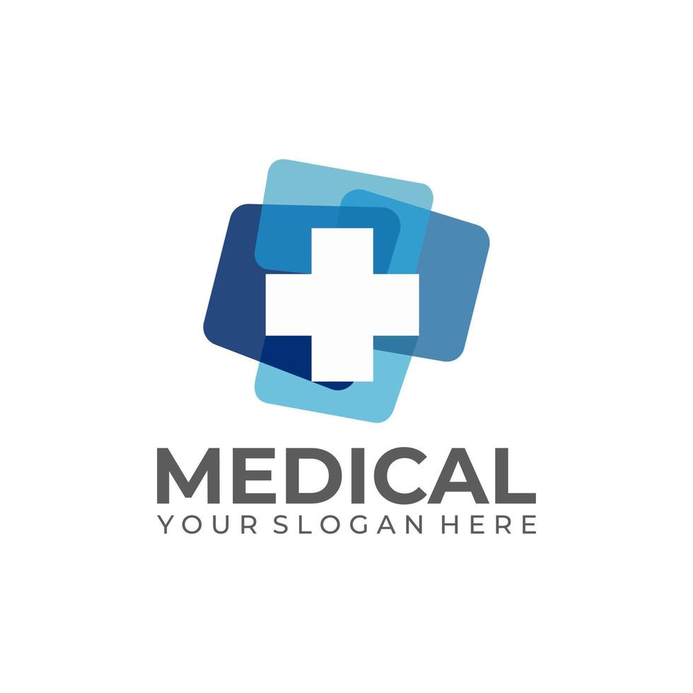 vector de stock de plantilla de logotipo médico