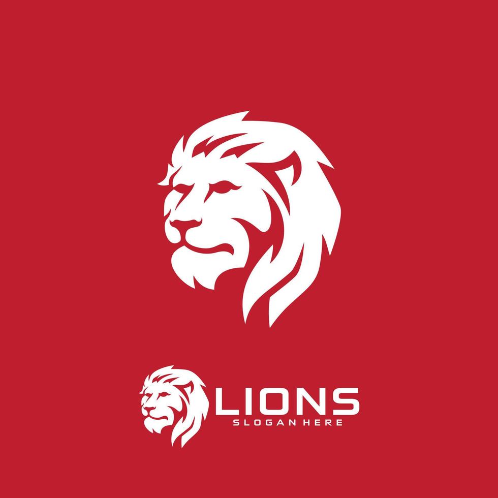 Luxury lion king logo image vector template