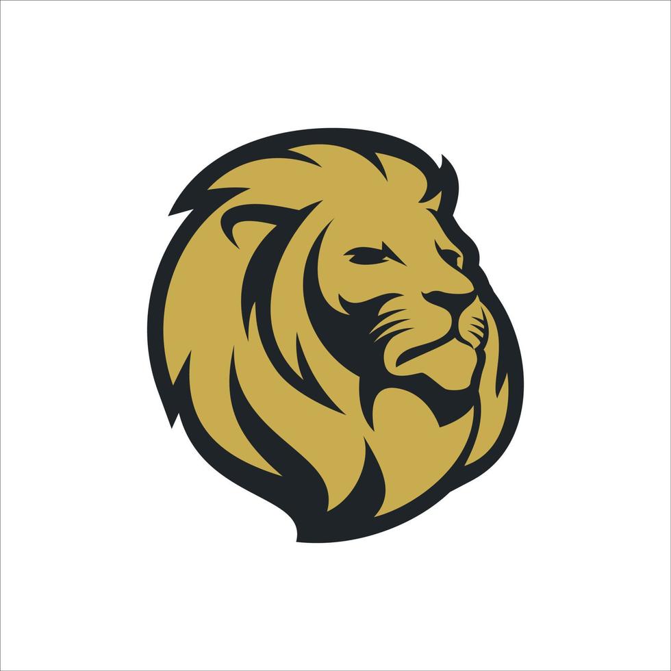 Lion Head Logo Design Template Vector illustration