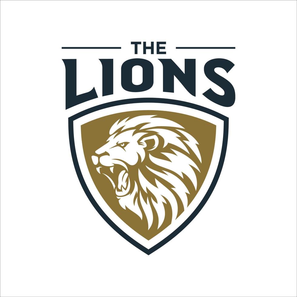 Roaring Lion Logo Template vector