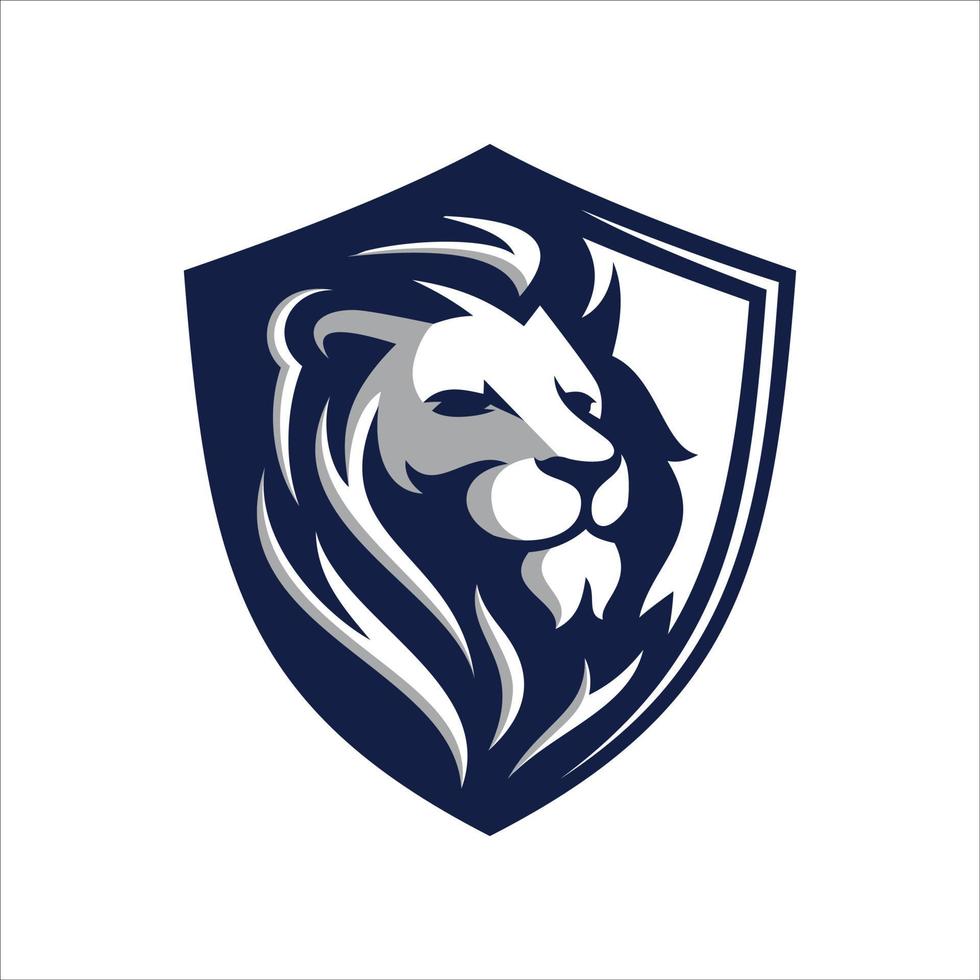 Lion Head Logo Design Template vector