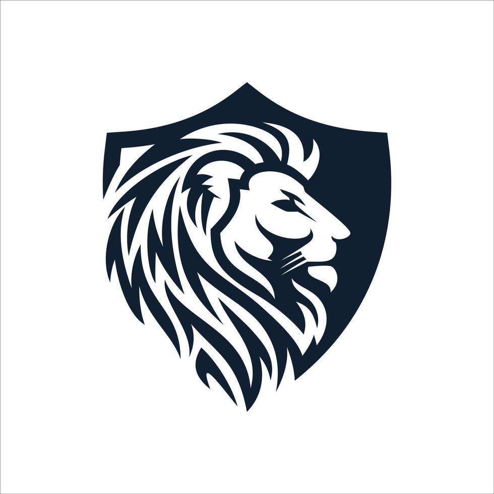 Lion Head Logo Design Template Vector illustration