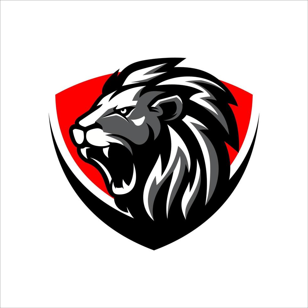 Roaring Lion Logo Design Vector Template