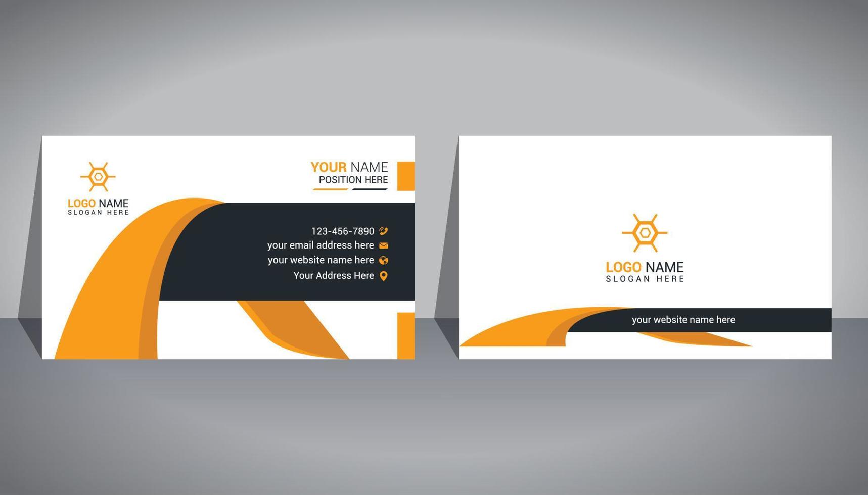 Modern And Professional Business Card Design, Corporate And Creative Business Card Design, Simple And Abstract Business Card, Business Card Design Template vector