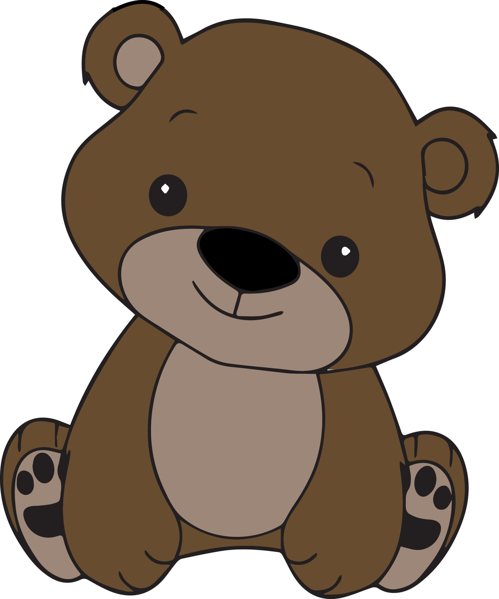 Vector brown bear 6735747 Vector Art at Vecteezy