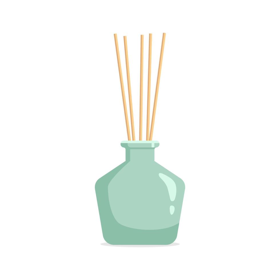 Vector aromatic diffuser with Scented Oil and reeds 6735792 Vector Art ...