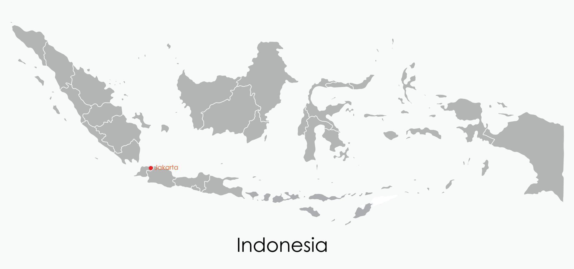 mapa de dibujo a mano alzada de indonesia. vector