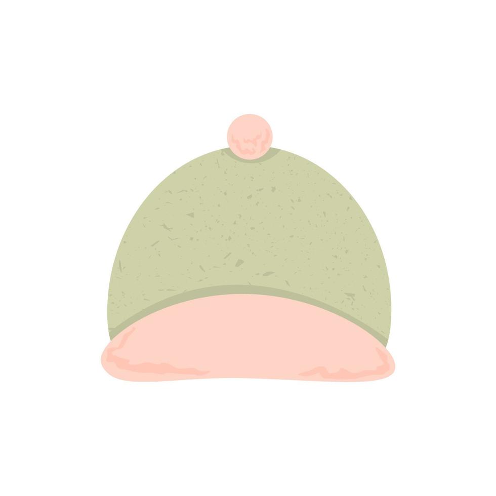 Vector icon of cute winter headwear. Concept of clothes, cold.